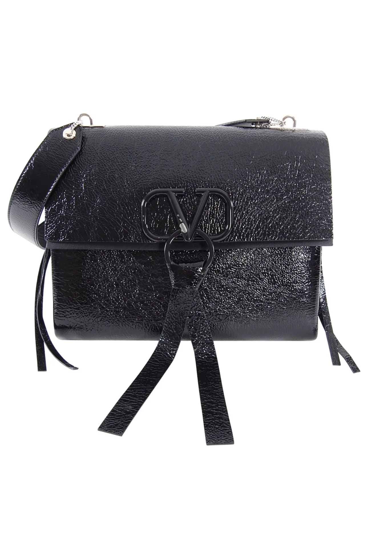 Alexander wang 黒Sバック女性ROCK柄カーデ、カシミア Alexander Wang // Black Leather Ricco Medium Flap Bag – VSP